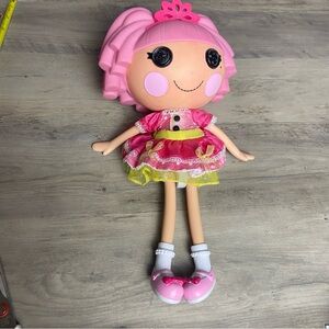 Lalaloopsy Jewel Sparkles Doll Full Size 12” Pink Hair & Crown Dress Shoes